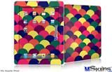 iPad Skin - Brushed Cirlces Multi Dark