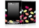 Plain Leaves On Black - Decal Style Skin for Amazon Kindle DX