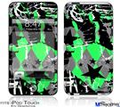 iPod Touch 4G Decal Style Vinyl Skin - SceneKid Green