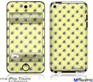 iPod Touch 4G Decal Style Vinyl Skin - Kearas Daisies Yellow