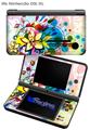 Floral Splash - Decal Style Skin fits Nintendo DSi XL (DSi SOLD SEPARATELY)