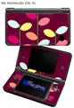 Plain Leaves On Burgundy - Decal Style Skin fits Nintendo DSi XL (DSi SOLD SEPARATELY)