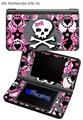 Pink Bow Skull - Decal Style Skin fits Nintendo DSi XL (DSi SOLD SEPARATELY)