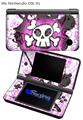 Cartoon Skull Pink - Decal Style Skin fits Nintendo DSi XL (DSi SOLD SEPARATELY)