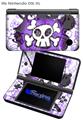 Cartoon Skull Purple - Decal Style Skin fits Nintendo DSi XL (DSi SOLD SEPARATELY)