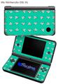 Paper Planes Turquoise - Decal Style Skin fits Nintendo DSi XL (DSi SOLD SEPARATELY)