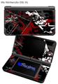 Baja 0003 Red Dark - Decal Style Skin fits Nintendo DSi XL (DSi SOLD SEPARATELY)