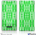 Zune HD Skin - Skull And Crossbones Pattern Green