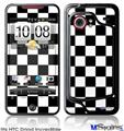 HTC Droid Incredible Skin - Checkers White