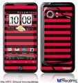 HTC Droid Incredible Skin - Stripes Red