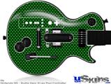 Guitar Hero III Wii Les Paul Skin - Carbon Fiber Green
