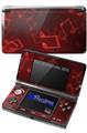 Bokeh Music Red - Decal Style Skin fits Nintendo 3DS (3DS SOLD SEPARATELY)