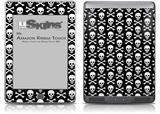 Skull and Crossbones Pattern - Decal Style Skin (fits Amazon Kindle Touch Skin)