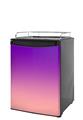 Kegerator Skin - Smooth Fades Pink Purple (fits medium sized dorm fridge and kegerators)