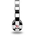 WraptorSkinz Skin Decal Wrap compatible with Beats Solo HD (Original) Checkers White (HEADPHONES NOT INCLUDED)