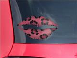 Lips Decal 9x5.5 Leopard Skin Pink