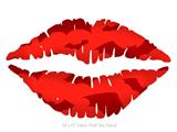 Deathrock Bats Red - Kissing Lips Fabric Wall Skin Decal measures 24x15 inches