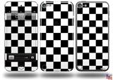 Checkers White Decal Style Vinyl Skin - fits Apple iPod Touch 5G (IPOD NOT INCLUDED)