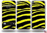 Zebra Yellow Decal Style Vinyl Skin - fits Apple iPod Touch 5G (IPOD NOT INCLUDED)