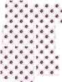 Kearas Daisies Diffuse Glow Pink - 7 Piece Fabric Peel and Stick Wall Skin Art (50x38 inches)