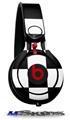 WraptorSkinz Skin Decal Wrap compatible with Beats Mixr Headphones Checkers White Skin Only (HEADPHONES NOT INCLUDED)