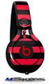 WraptorSkinz Skin Decal Wrap compatible with Beats Mixr Headphones Stripes Red Skin Only (HEADPHONES NOT INCLUDED)