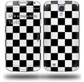 Checkers White - Decal Style Skin (fits Samsung Galaxy S IV S4)