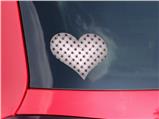 Kearas Daisies Diffuse Glow Pink - I Heart Love Car Window Decal 6.5 x 5.5 inches